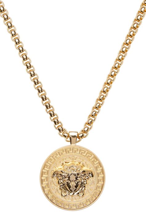 versace gold necklace for men